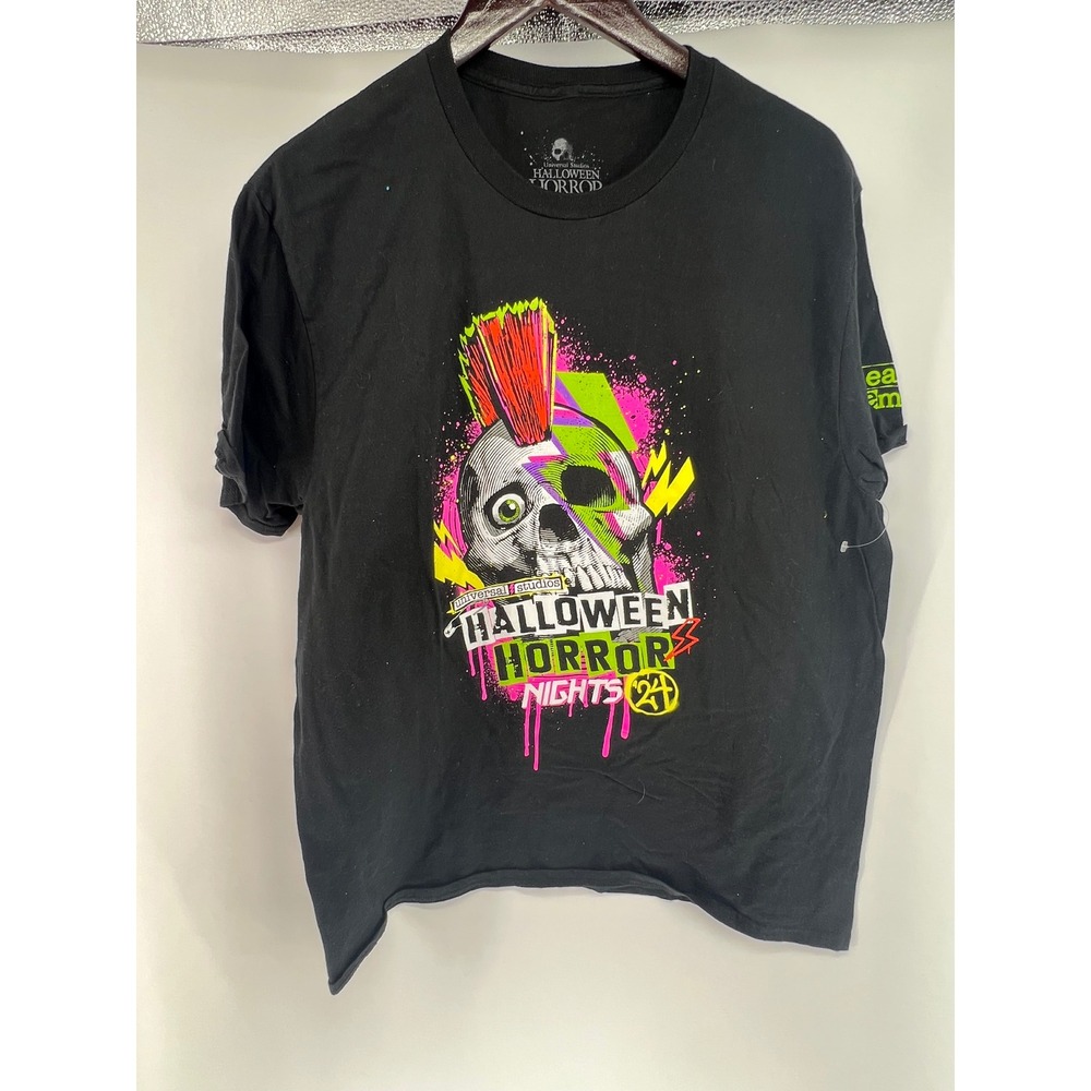Universal Studios Halloween Horror Nights 24 Team Member T-Shirt Black XL 2014